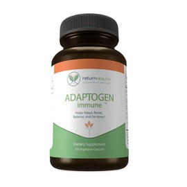 Adaptogen Immune, Adaptogens Supplements, Ashwagandha Supplements with Siberian Ginseng, Astragalus Root, and More - Promotes Healthy Body Functioning - Stress Relief Supplement, 120 Capsules