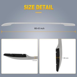 OCPTY Roof Rack Side Rails Fit for Nissan Rogue 2014 2015 2016 2017 2018 2019,for Nissan X-Trail 2014 2015 2016 2017 Cargo Bars for Cargo Carrier Bag Luggage Kayak Canoe Bike Snowboard Skiboard