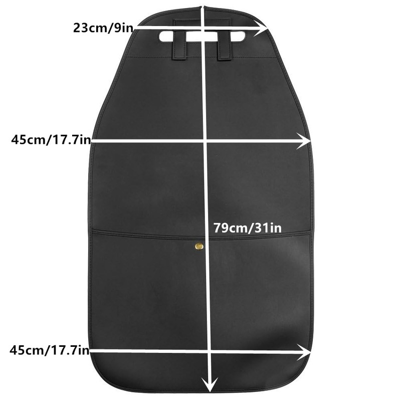 HCMAX 2 Pack Kick Mat Car Seat Back Protector Waterproof