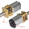 2Pcs DC 12V 120RPM M3 x 34mm 3-12V 20-3000RPM N20