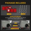 WUSHIXAN 2Pcs Triple Tail Lights 36 LED, Rectangle Vertical or