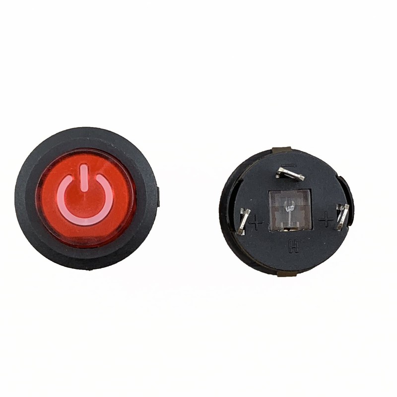 weelye Interruptor de encendido redondo de un solo botón para