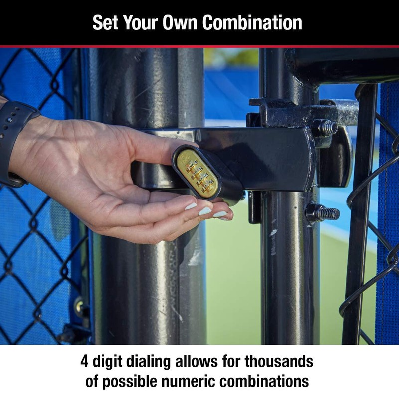 Master Lock Black Combination Padlock, Set Your Own Combo Lock,