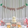 Dalaber One Happy Camper Banner, Camping Woodland Themed 1st Birthday