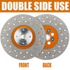 Vearter Vacuum Brazed Diamond Saw Blades Double Side Use 5/8-11"