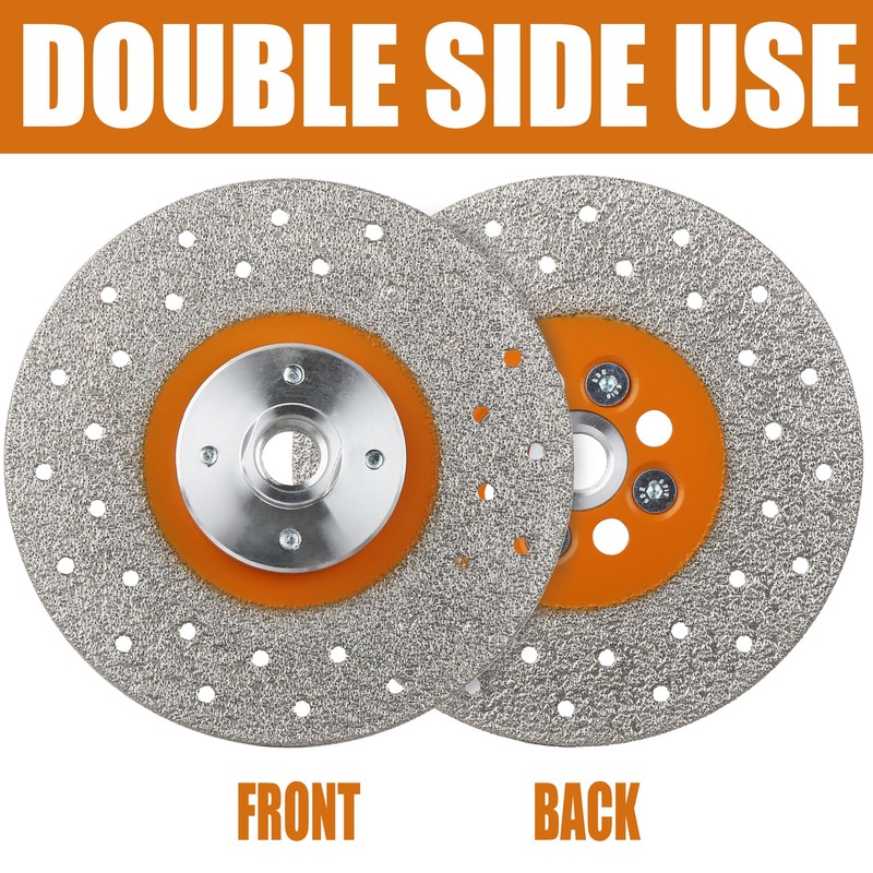 Vearter Vacuum Brazed Diamond Saw Blades Double Side Use 5/8-11"