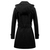 Chrisuno Womens Peacoats Double Breasted Belted Wool Blend Pea Coat