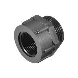 uxcell Threaded Reducing Bushings Nylon Connector Adaptor M25 Male Thread to M20 Female Thread Black