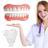 Dentures, upper and lower jaw cosmetic dentures, false teeth, cover
