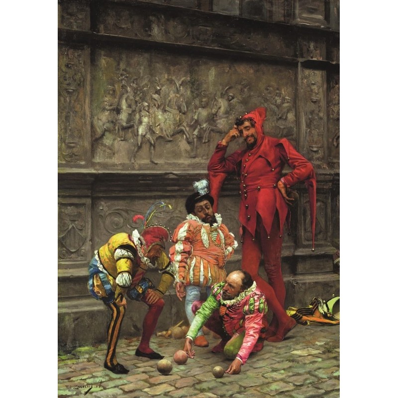 KS Puzzle 20662 Jesters Playing Cochonnet 1000 Pieces Puzzle for