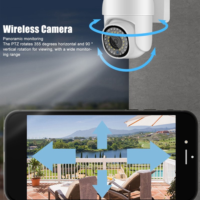 2MP PTZ Smart Camera 1080P IP66 Waterproof 5G 2.4G WiFi