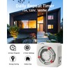 TAYMATIC Mechanical Indoor Plug in Timer with Trippers,