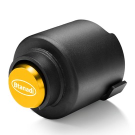 Btanadi Trailer Lock Fits 2 5/16 Inch Coupler, Upgraded Heavy-Duty Steel Hitch Lock, Anti-Theft & Pry-Resistant for RV, Boat, Cargo Trailer (Yellow)