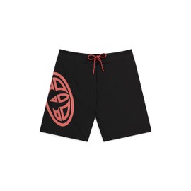 Animal Brett Mens Boardshorts - Repreve® Fabric, Lightweight & Quick Dry Swim Trunks with Drawstring- Best for, Surfing, Beach & Outdoors Black