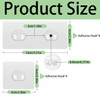 12 Pack Shower Caddy Adhesive Replacement Hooks Transparent Strong Waterproof