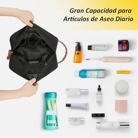 Neceser de Viaje para Hombre y Mujer, Cosmetiquera Organizador de Viaje, Bolsa de Maquillaje, Bolsa de Aseo Impermeable, Bolsa de Baño Gran Capacidad, Adecuado para Artículos de Tocador