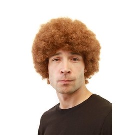Men's WIG (for Men or Unisex) synthetic fiber Afro Style kinky curls curly light brown brunette Colour GFW406-30