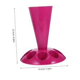 SHOWERORO Detachable Pastry Bag Holder Stand with Nozzle Organizer Slots Enhanced Stability Baking Decorating Kit for Cupcakes Desserts Birthday Cakes Compact and Portable Kitchen Tool