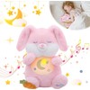 seOSTO Soothing Bunny Breathing Bunny Teddy Plush with Light and