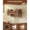 MTERSN Farmhouse Dog Leash Holder for Wall - Dog Stuff