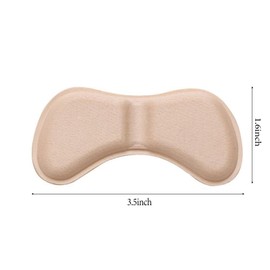 Heel Pads for Shoes,4 Pair Heel Protectors Inserts for Women Cushions, Heel Grips for Womens Shoes Pad Liners (2 Black, 2 White)