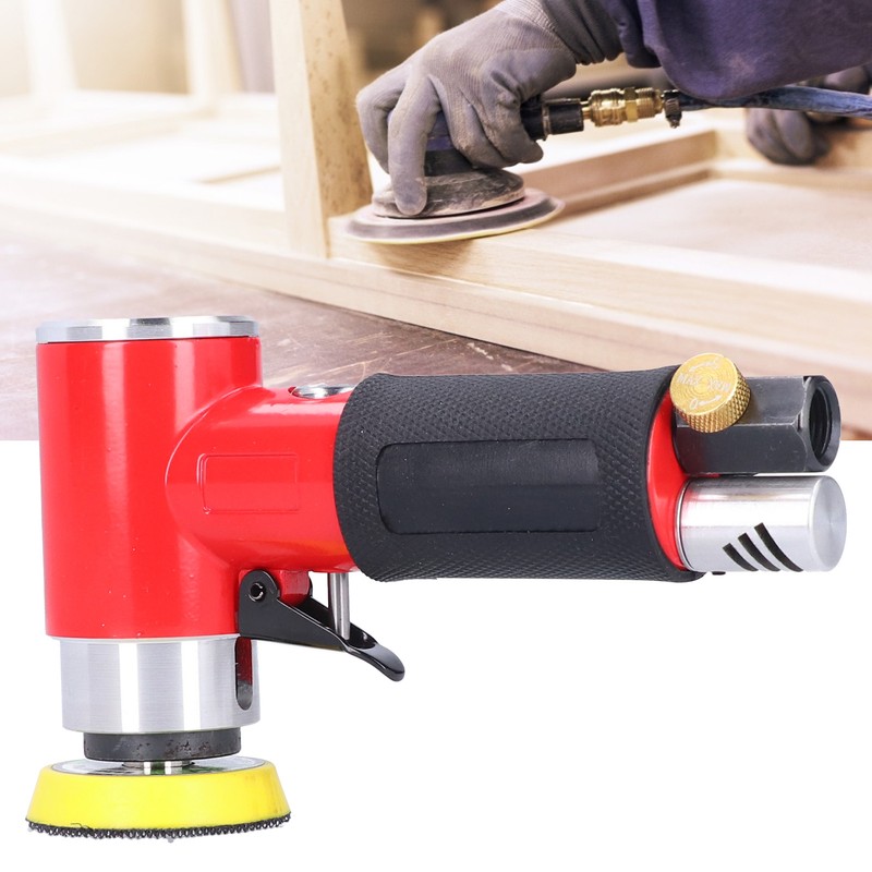 Pneumatic Sandpaper Machine 2/3in Eccentric Grinding Sanding Pad Air Polisher