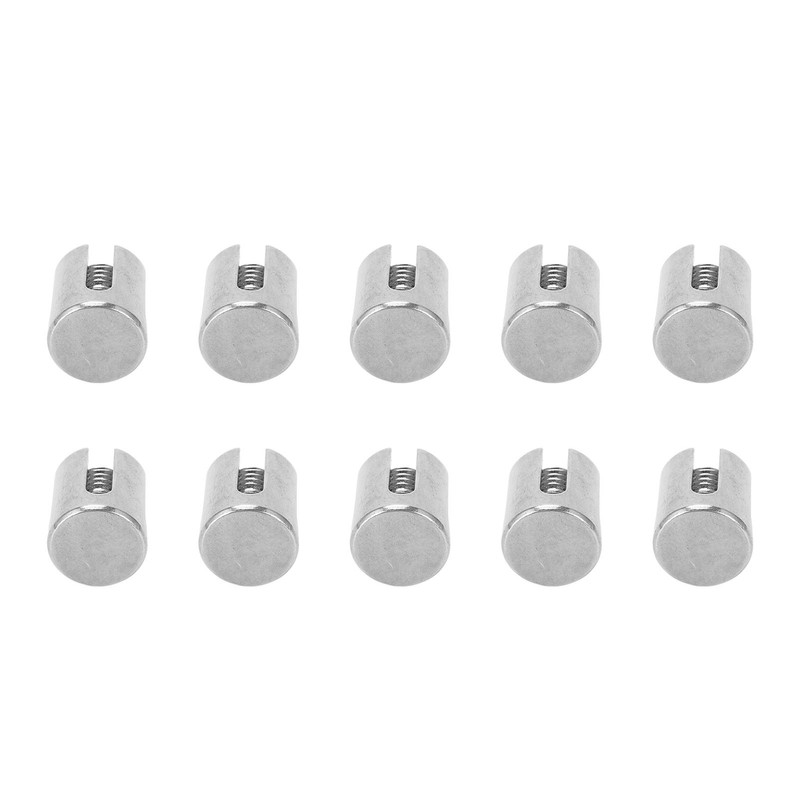 10Pcs Cross Cable Clamps 316 Stainless Steel Railing Wire Rope