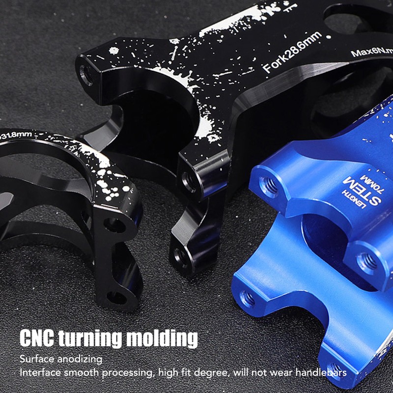 Bike Stem Long Adjustable CNC Handlebar Lightweight Hollow 31.8mm Bike