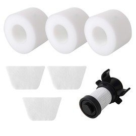 BPS Shark IONFlex Filters for Shark IONFlex DuoClean Vacuum IF100 IF150 IF160 IF170 IF180 IF200 IF201, IF202 IF205 IF251 IF252 IR70 IR100 IR101 IC205 Replacement XPREMF100 XPSTMF100 (1 Hepa + 3 Foam)