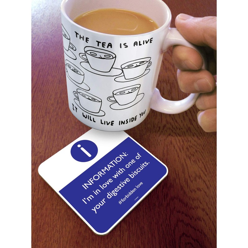 Brainbox Candy - Funny 'Forbidden Love Coaster' - Small Gift
