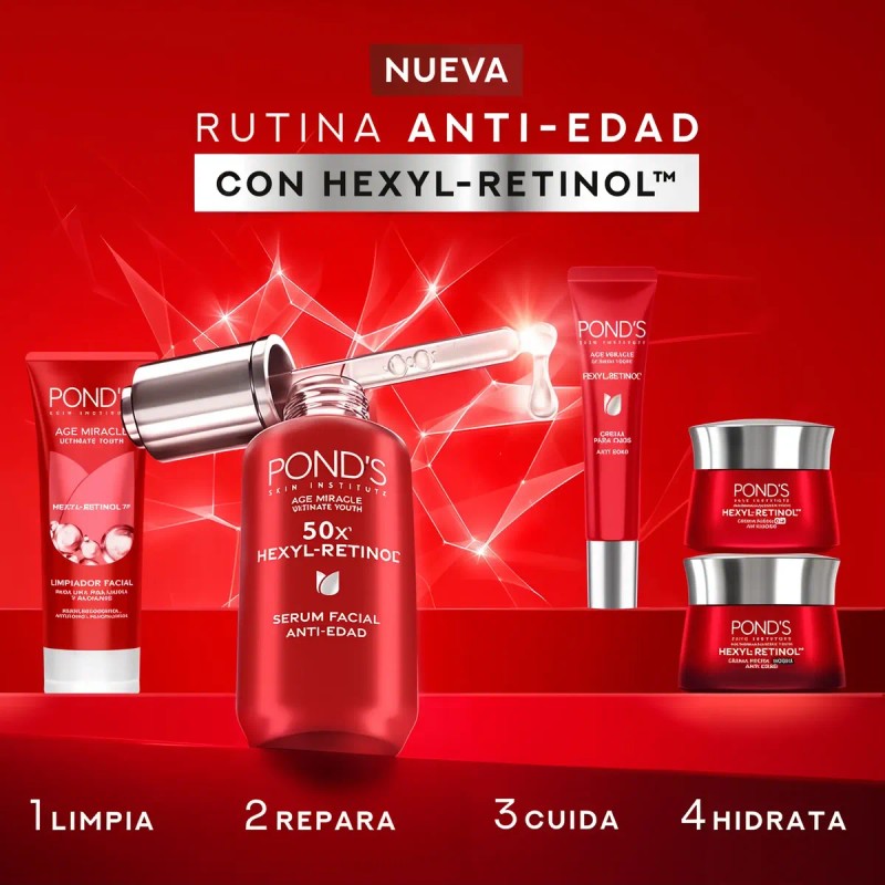 Ponds 50x Age Miracle Sérum Facial Hexyl Retinol