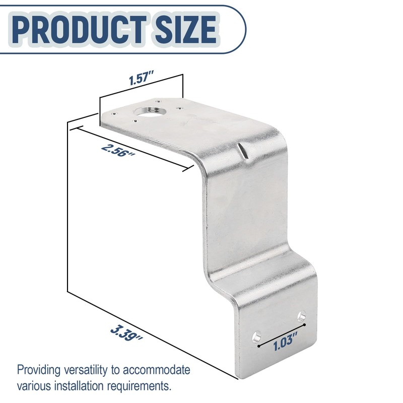GGTE Universal L-Mount Regulator Mounting Bracket, RV Post Dual Tank