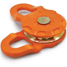 GearAmerica Smart Snatch Block Pulley, ATV/UTV Winch Snatch, Change Direction or Increase Mechanical Advantage, 24,000 Lbs (12T) - Ideal for Side by Side, Off Road Vehicles - 1 Pack, Orange