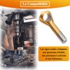 Teocpai 4 Pieces Deburring Cutter Deburring Tool Titanium Coated HSS