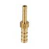 X AUTOHAUX 2 Pcs 6mm-4mm Straight Shaped Hose Barb Brass