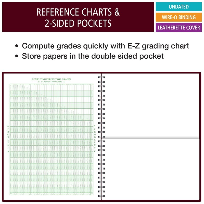 Class Record Book for 9-10 Weeks. 35 Names. Larger Grade