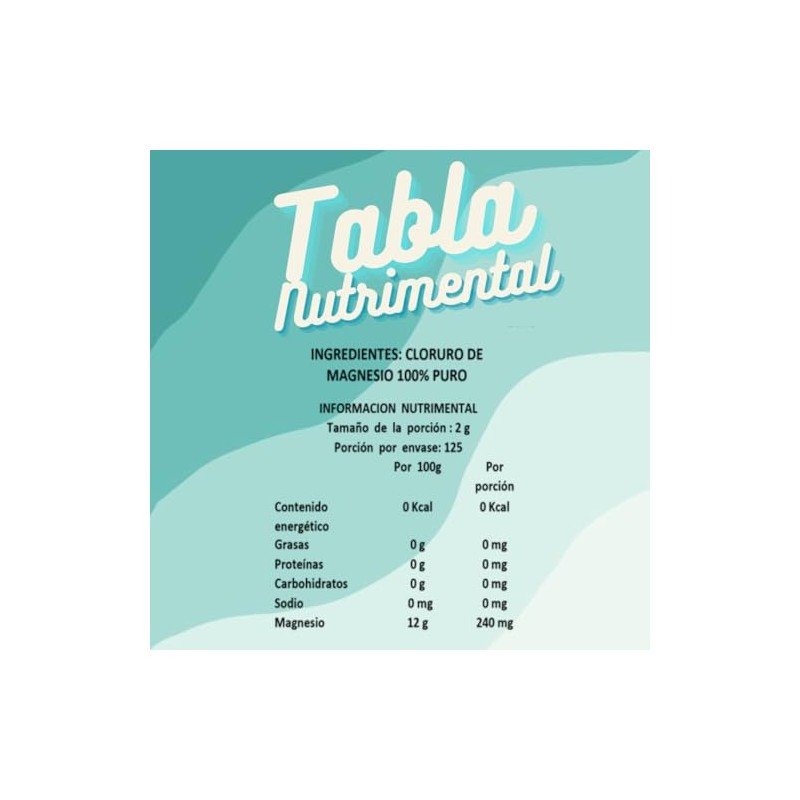 TRIO de Cloruro de Magnesio 250 gr C/U
