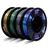 RepRapper PLA Filament, Multicolor Shiny 3D Printer Filament, Sparkle Galaxy