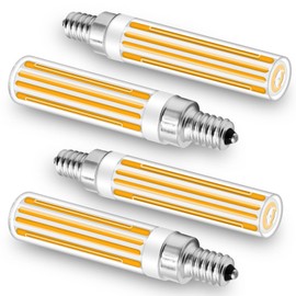 ZHENMING Updated Dimmable E12 LED Bulbs 120W 150W Incandescent Bulb Equivalent,Super Bright COB E12 LED Corn Bulb 15W 1500LM Bulbs, Daylight White 6000K CRI85+, E12 Base LED Lamp, Pack of 4