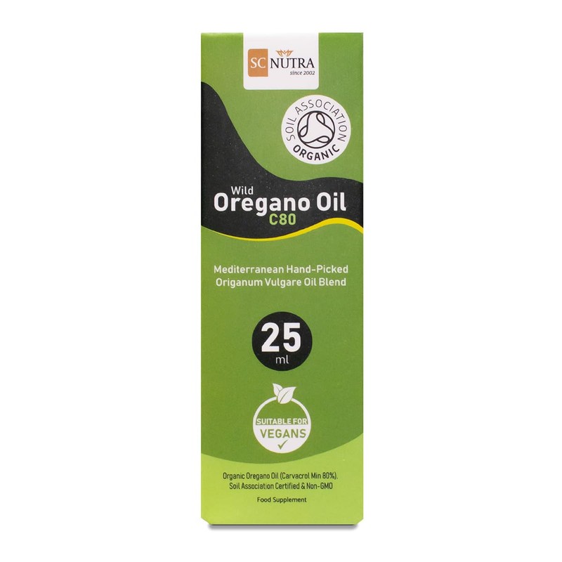 Organic Wild Oregano Oil C80 25ml | for Topical &