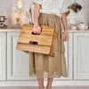 Wooden Step Stool, One Step Stools for Adults, 9'' Small