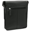 VISCONTI Leather Skyler A5 Messenger Bag S11 Black