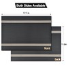 SLKQG Black Placemats Set of 4 - Easy Clean Modern