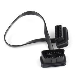 YYTQP OBD II OBD2 16 Pin Male to Female Ribbon Extension Diagnostic Cable, Extension Cable Connected Fully for Scan Tool Code Reader 1.9ft/60cm