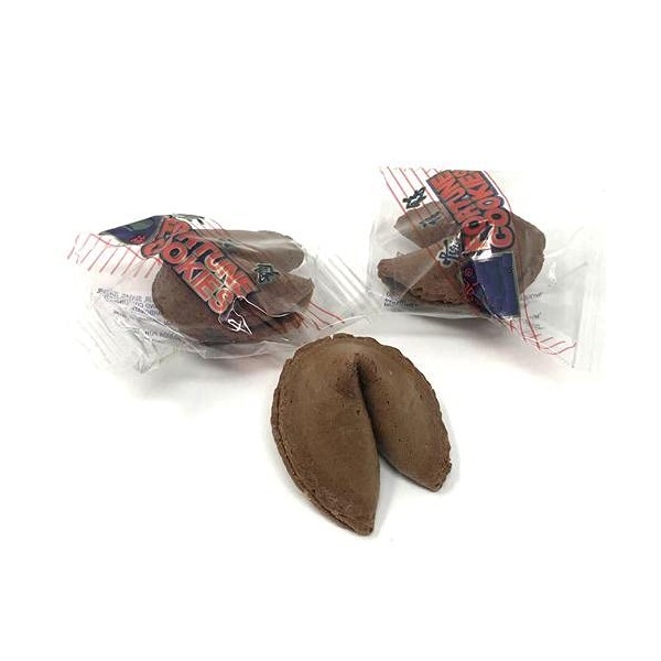 Shop&Save Individually Fresh crispy Wrapped Fortune Cookies Perfect for Snacks, Lunch, Picnic, Birthdays, Graduation, Parties (Chocolate, 60)