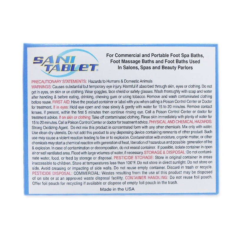 SANI CARE Sani-Tablet 100 Tablets (Model: SAN0100)