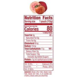 Happy Baby Organics Clearly Crafted Stage 2 Baby Food Apples, Guavas & Beets, 4 Ounce Pouch (Pack of 16)