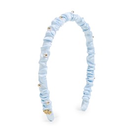 Lele Sadoughi Women's Jessie Flower Headband, Powder Blue, 1 Count