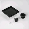 Bochni 8" Inch Shower Drain Matte Black 304 Stainless Steel Tile Insert