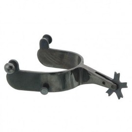 Rowdy Rowels Adult Bull Riding Spurs with 22-Degree Offset - Meticulously Developed for Riders - Spur Strap: Spur and Adult Bull Riding Spur Strap